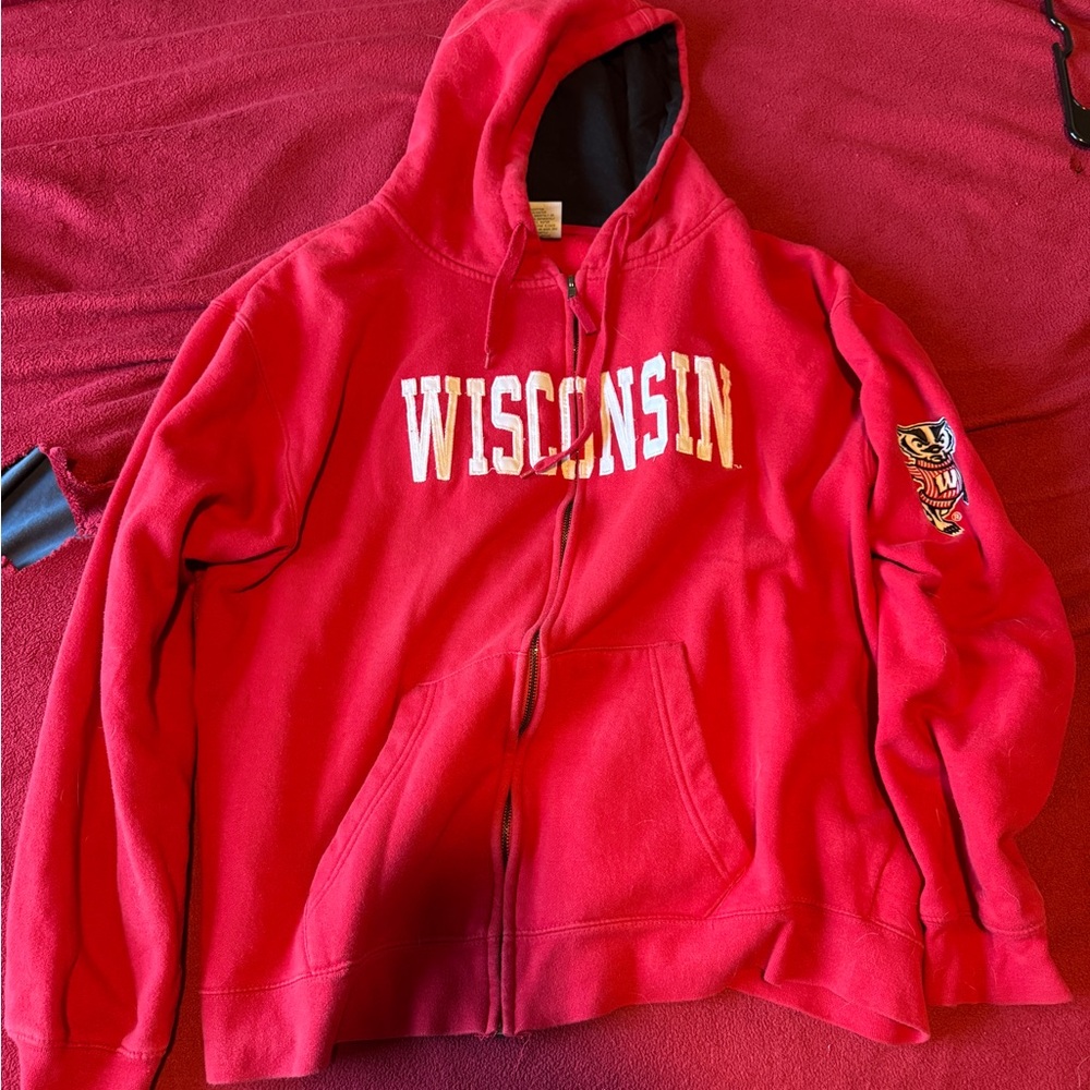 Campus Heritage Vibrant Red Hoodie